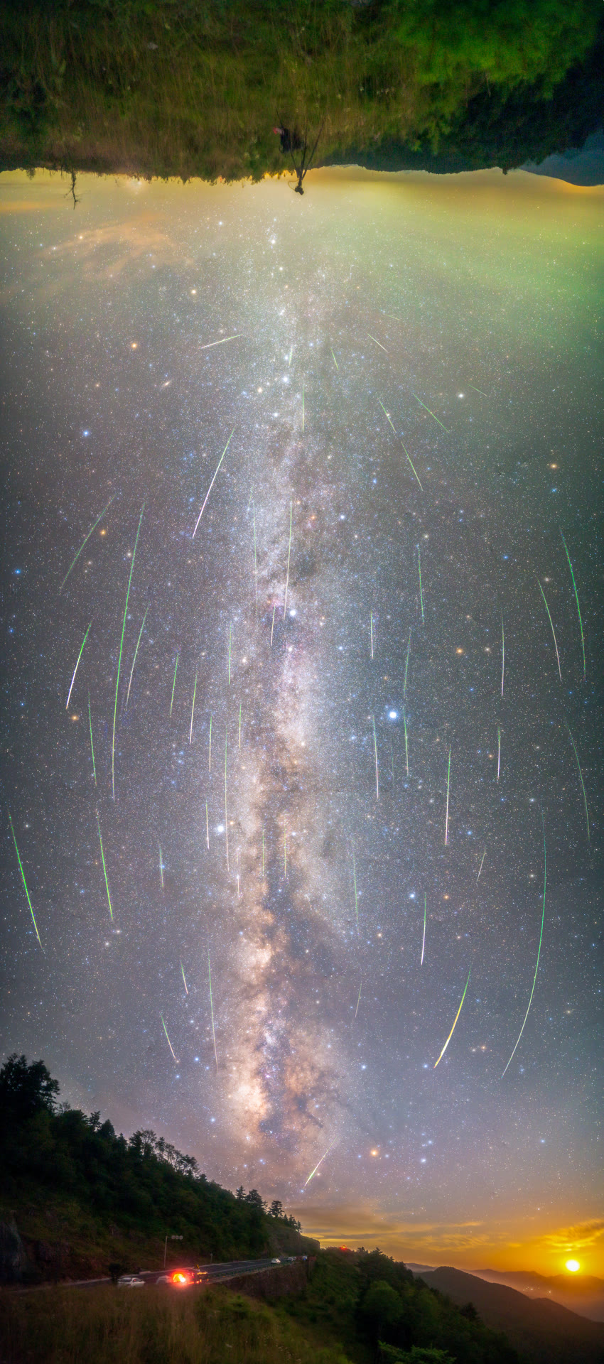 神农架英仙座流星雨
